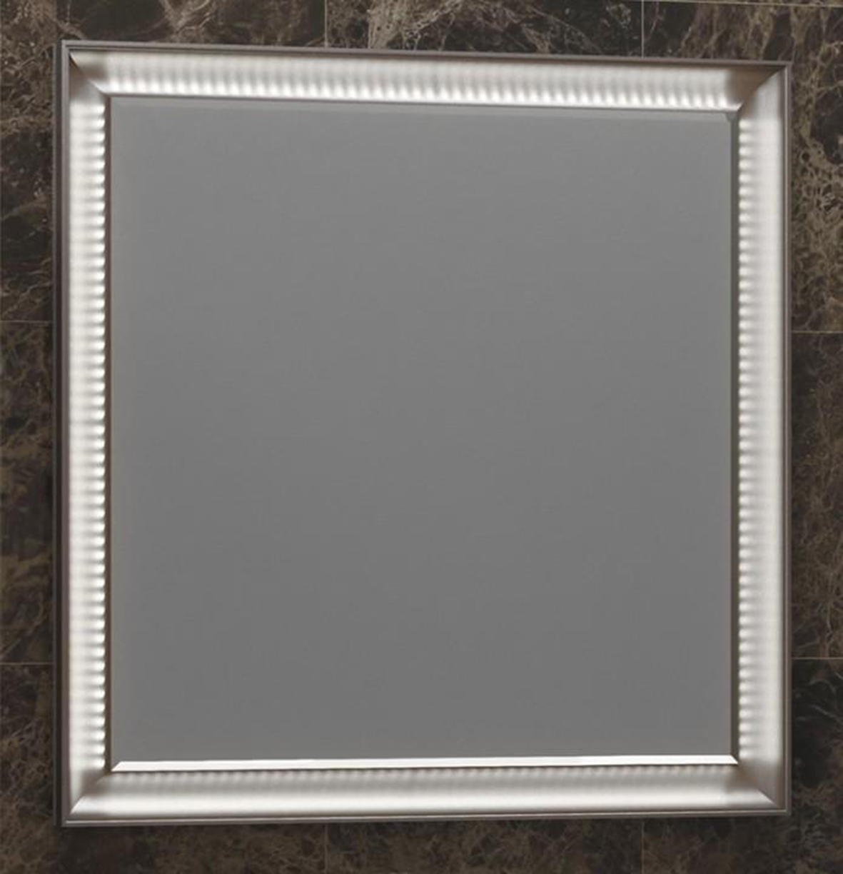 Зеркало Opadiris Капри 80 с подствет., белый в компании "Синоптик"