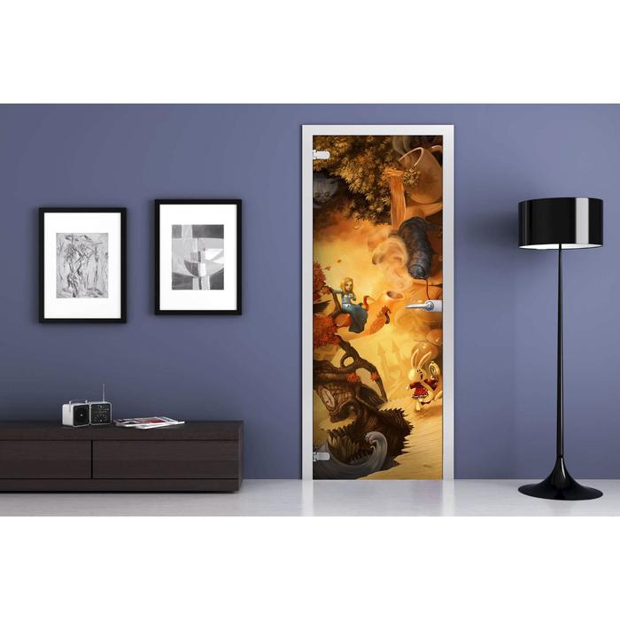 Комплект межкомнатной стеклянной двери PSKids-08-26, 2000 × 600 мм, правый, фотопечать в компании "Синоптик"
