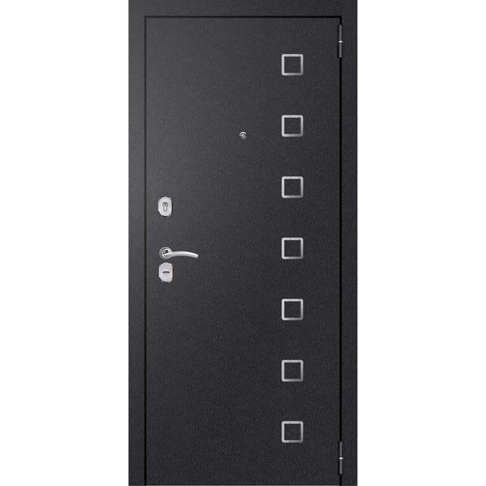 Входная дверь «Хит 6 Nova», 960 × 2100 мм, левая, цвет чёрный шёлк / лиственница белая в компании "Синоптик"