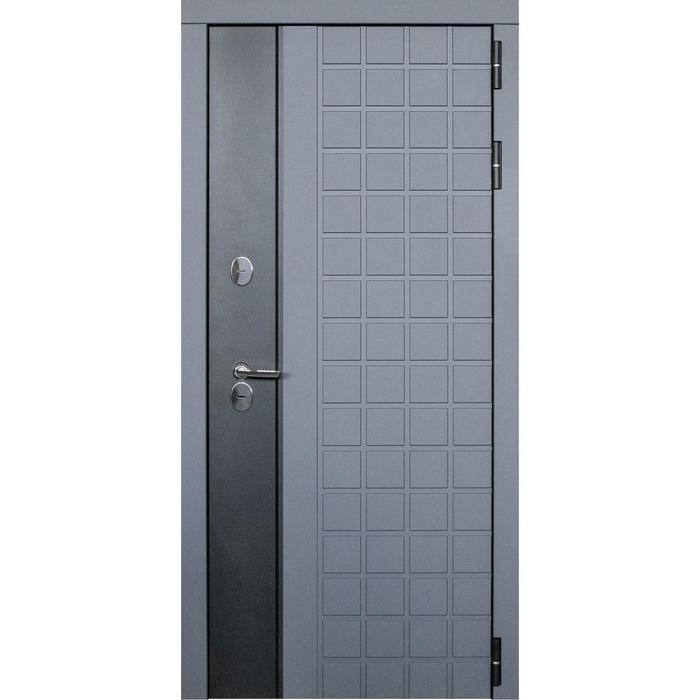 Дверь входная «Виктория Термо», 960 × 2050 мм, левая, серый муар/софт графит/бетон снежный в компании "Синоптик"