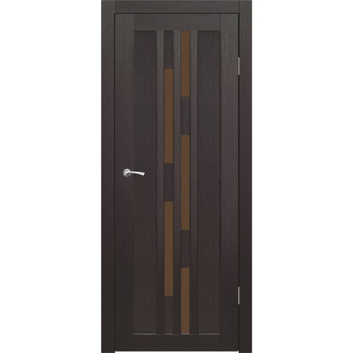 Дверное полотно "Оттава" Венге, бронза сатин 2000x700 в компании "Синоптик"