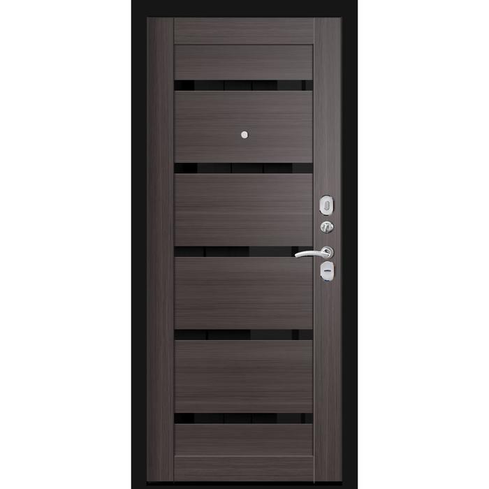 Входная дверь «Хит 7 Nova», 960 × 2100 мм, правая, цвет чёрный шёлк / венге в компании "Синоптик"