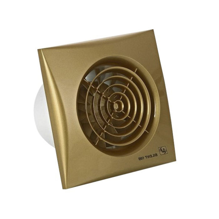 Вентилятор S&P SILENT-100 CZ GOLD, 220-240 В, бесшумный, 50 Гц, золотой в компании "Синоптик"