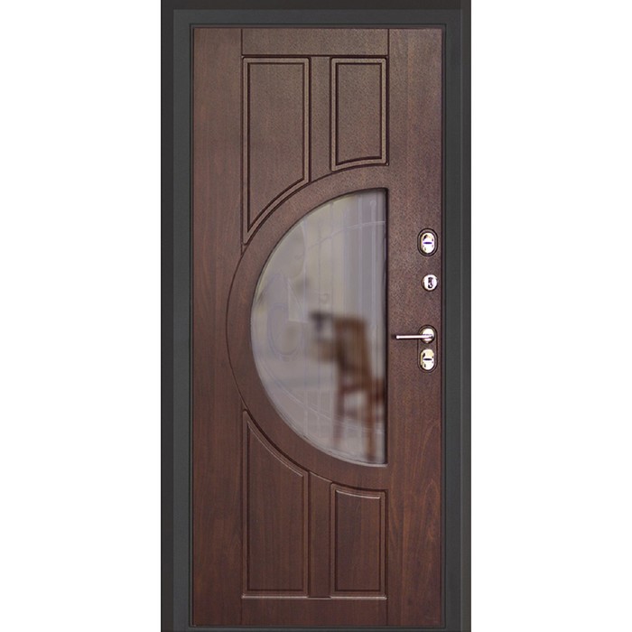 Дверь металлическая «Луна с ковкой» 2050 × 960 мм, левая, термо в компании "Синоптик"
