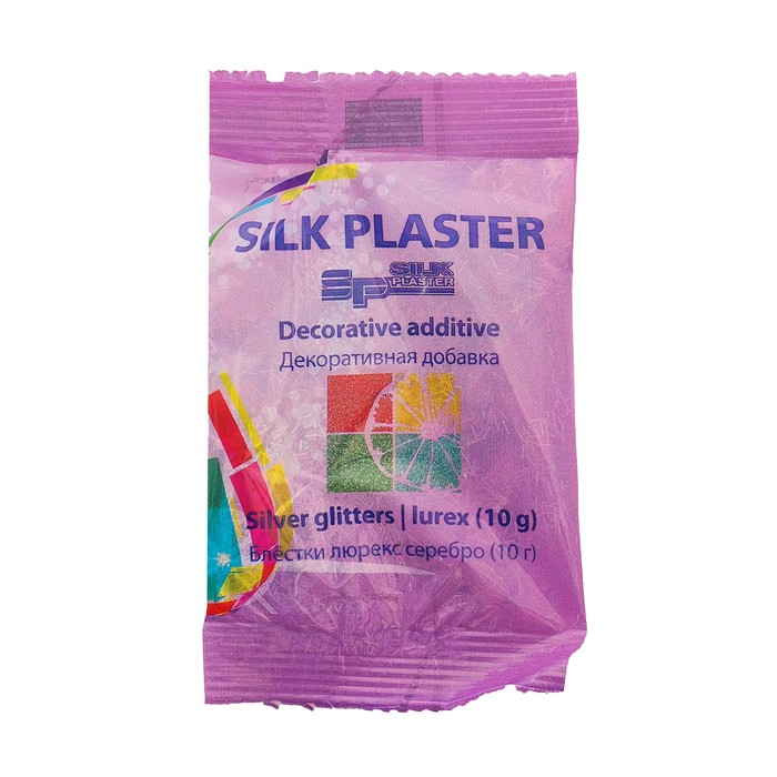 Блестки Silk Plaster, люрекс, серебряные в компании "Синоптик"